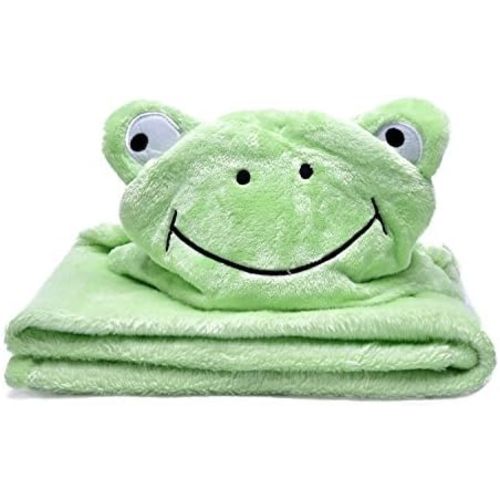 Plush Baby Blanket for Boy or Girl. Super-Soft Microfiber Fleece in Animal Designs. Fab Gifts! Soft Enough for Swaddle/Receiving Wrap, Sturdy Enough for Years of Toddler Cuddles. 30x36 + Hood