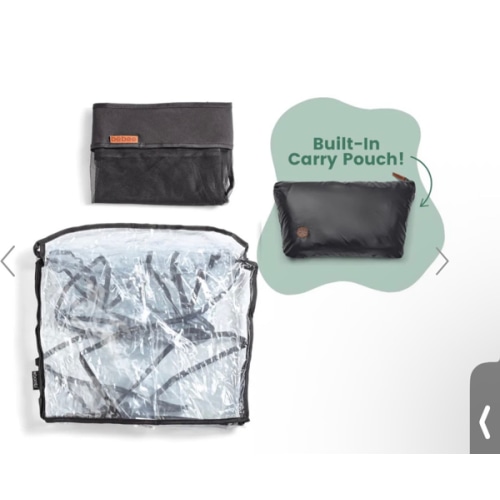 Double Stroller Rain Cover and Bug Net Set | Bombi Gear