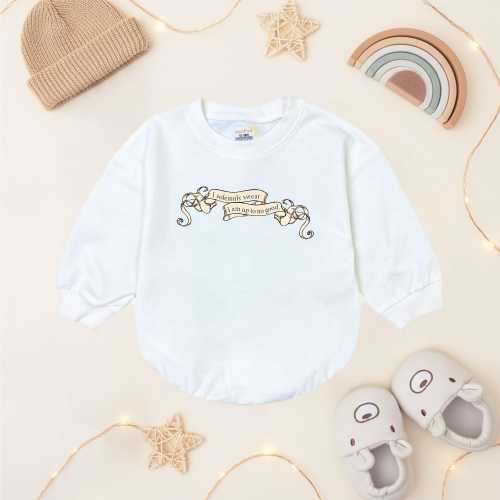 Mischief Managed Baby Romper Magical Wizard Newborn Bodysuit Solemnly Swear Toddler Sweatshirt Neutral Nursery Outfit Baby Shower Gift Idea