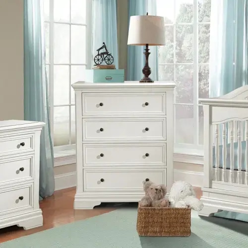 Stella Baby and Child Athena Collection Chest in Belgium Cream – Bambi Baby