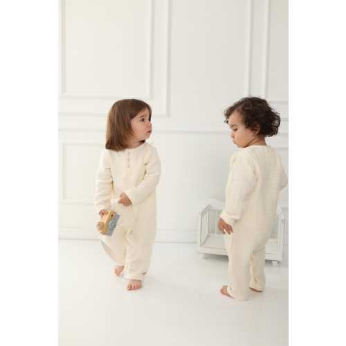 100% Organic Cotton Muslin Baby Rompers