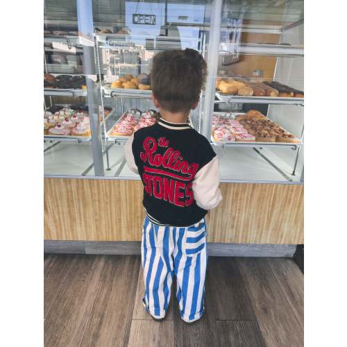 Striped Oversized Pants | Blue – The Milk Crew