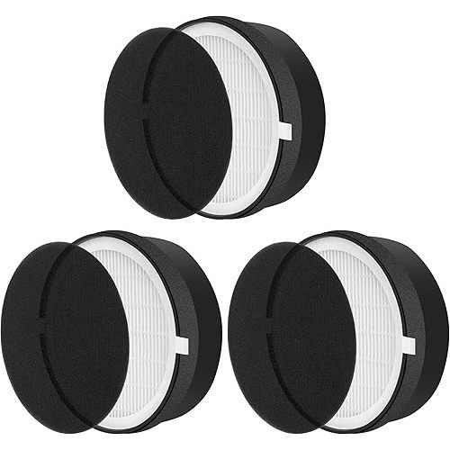 LV-H132 Replacement Filter for LEVOIT LV-H132 Air Purifier, 3-in-1 H13 True HEPA Filter Replacement Part LV-H132-RF, 3 Pack by APPLIANCEMATES