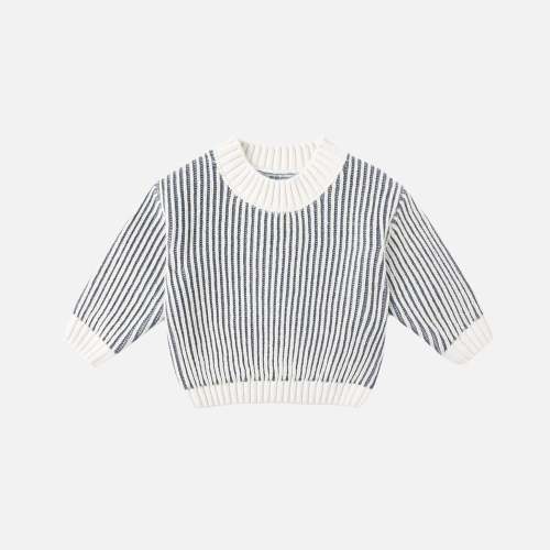Relaxed Knit Sweater - Ocean