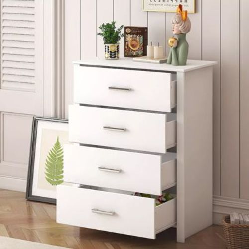 Skonyon 4 Drawer Dresser Modern Storage Cabinet For Bedroom