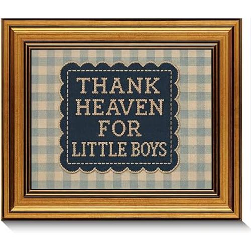 Vintage Gold Framed Vintage Nursery Wall Art Baby Boy Nursery Wall Art