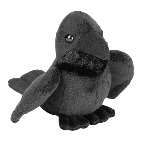 Wild Republic Pocketkins-Eco Raven, Stuffed Animal, 5 inch, Plush Toy, Eco-Friendly
