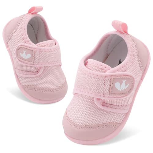 FEETCITY Baby First Walking Shoes Boys Girls Infant Crib Shoes Breathable | Anti-Slip Flexible Lightweight Breathable indoor outdoor sports school walking Activities Travel