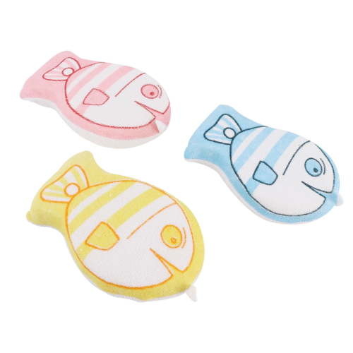 3pcs Baby Bath Accessories Assorted Color Bath Sponges