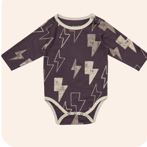 Printed Longsleeve Onesie – Young Days