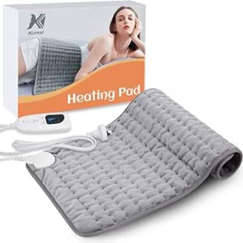 Koreal Heating Pad For Back Shoulder Neck Cramps,76x40cm,6 heating,Washable