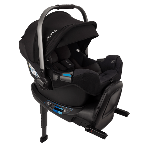 Nuna PIPA RX Infant Car Seat + RELX Base with Load Leg - Caviar / Chocolate