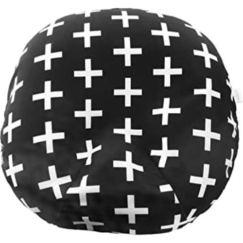 Mila Millie Water Resistant Removable Cover for Newborn Lounger | Unisex Swiss Cross Design | Premium Quality Soft Wipeable Fabric (Swiss Cross)