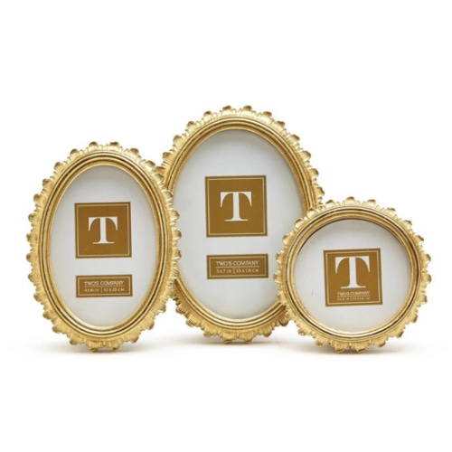 Gold Falcate Photo Frame | Over The Moon