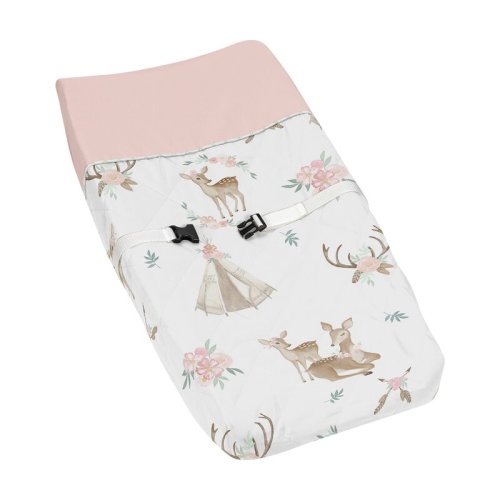 Sweet Jojo Designs Deer Floral Changing Pad Cover & Reviews | Wayfair