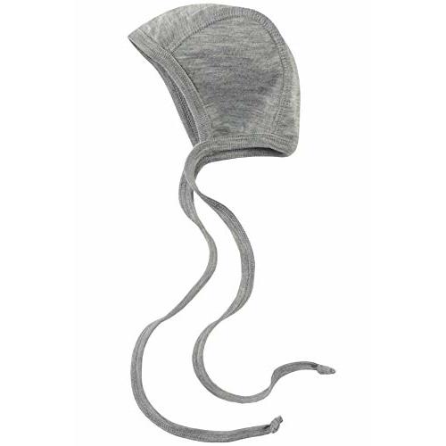 ENGEL Merino Wool Silk Baby Newborn Organic hat (62/68, Light Grey Melange)