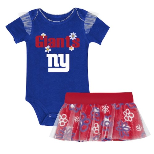 Girls Infant New York Giants Outerstuff My Team Rocks Bodysuit and Skirt Set