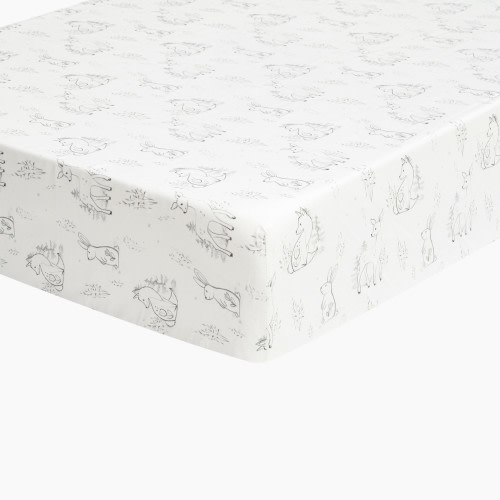 Levtex Baby Mills Waffle Crib Fitted Sheet - White