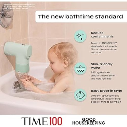 Canopy Baby Bath Tub Filter - Gentle Water Filtration for Delicate Skin
