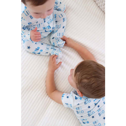 Zipper Footie in Little Bro | Caden Lane