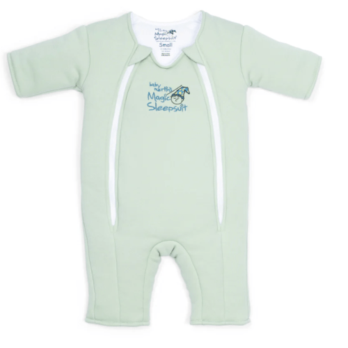Sage Green Baby Merlin’s Magic Sleepsuit – 100% Cotton Sleep Solution