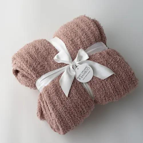 Simply Organic Bamboo Plush Blanket | Snuggly Soft Comfort
