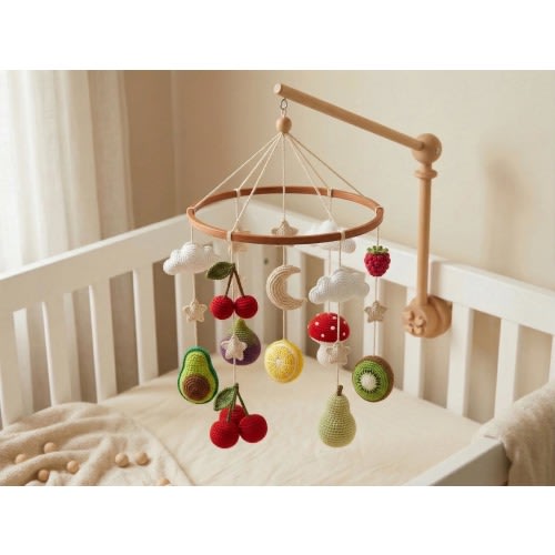 Fruit Baby Mobile for Crib (Style 6, only baby mobile)