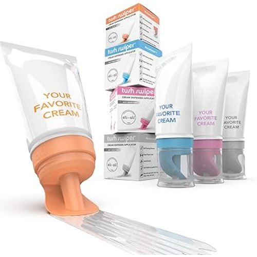 Eli & Ali Tush Swiper - Diaper Rash Cream & Butt Paste Applicator - Universal Fit for Most Diaper Creams | Mess-Free & Hygienic Alternative to Cream Spatula - Carry Less Baby Gear - Variety, 4 Pack