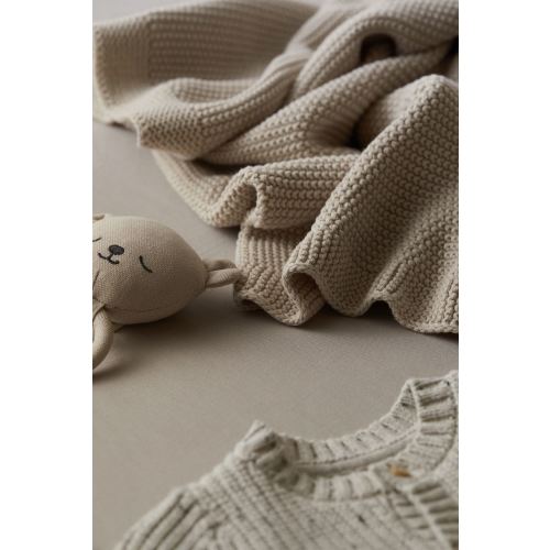 Moss-stitched Cotton Blanket