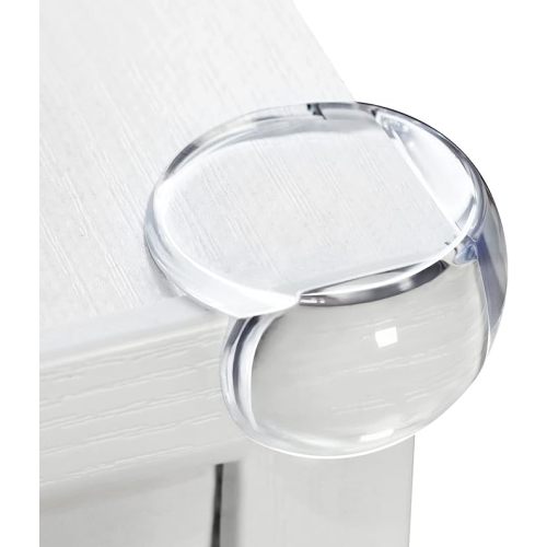 16 Pack Corner Protector for Baby, Corner Guards, Clear Table Corner Protector,Baby Proof Bumper, Cover Sharp Furniture & Table Edges, Baby Safety Corner Bumpers for Furniture, Fireplace,Glass Table - 16 Pack Round Corner Guards