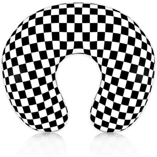 Nursing Pillow and Positioner, Breastfeeding, Bottle Feeding, Baby Sitting Support with Removable Ultra Soft Minky Cover, Tummy Time Support for Baby Boys and Girls (Black)