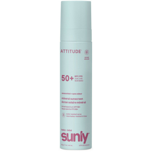 ATTITUDE Sunly Baby Mineral Sunscreen Unscented SPF 50