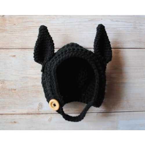 Crochet Baby Bat Bonnet: Newborn Halloween Costume With Ears - Etsy