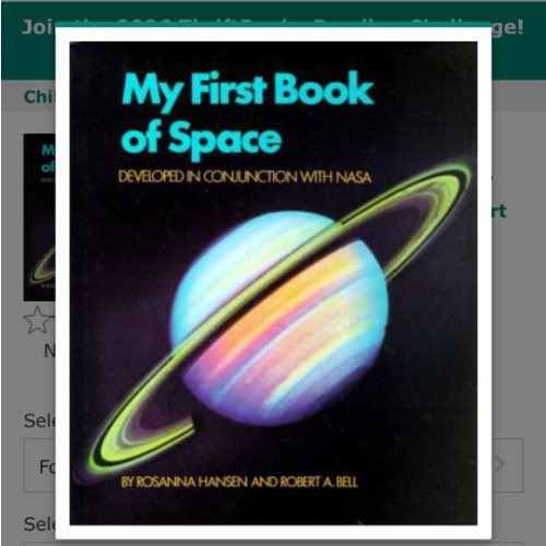 My First Book of Space: Developed in... book by Rosanna Hansen