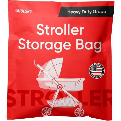 Stroller Storage Bag - 4 mil Heavy Duty Stroller Bag for Moving and Storage - Premium Quality - Waterproof, Dustproof, Tear Resistant - BPA and Phthalate Free