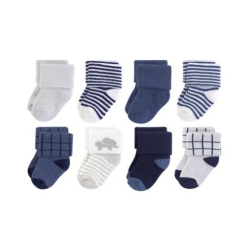 8-Pair Natural Terry Comfort Socks