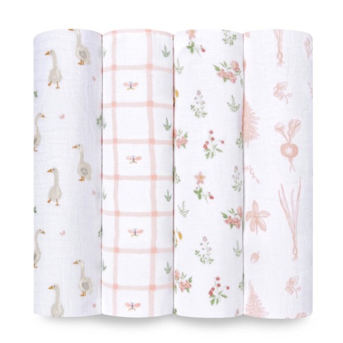 Country Floral Cotton Muslin Swaddle 4 Pack | aden + anais