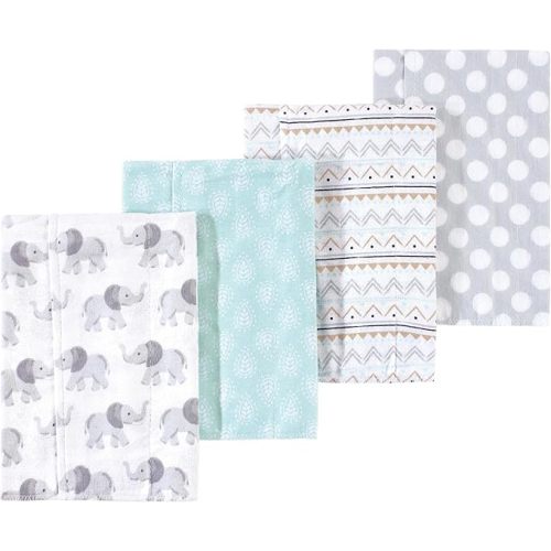 Luvable Friends Hudson Baby Flannel Burp Cloths 4pk, Golden Bees