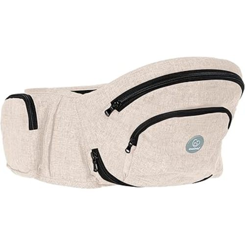 Dreambaby Up & Go Baby Hip Seat Carrier – Lightweight Toddler Holder with Storage Pockets, Ergonomic Design, Wide Adjustable Waistband – Suitable for Children 3.5-18kgs