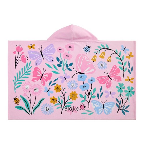 Wildflower Butterfly Beach Hooded Towel