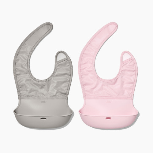 OXO Tot Roll Up Bib (2 Pack) - Blossom/Drizzle
