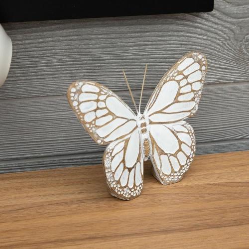 Whitewash Wood Grain Butterfly