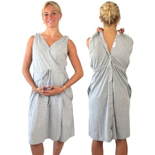 Inspired Comforts Nursing/Delivery/Labor/Hospital Gown - Sleevesless
