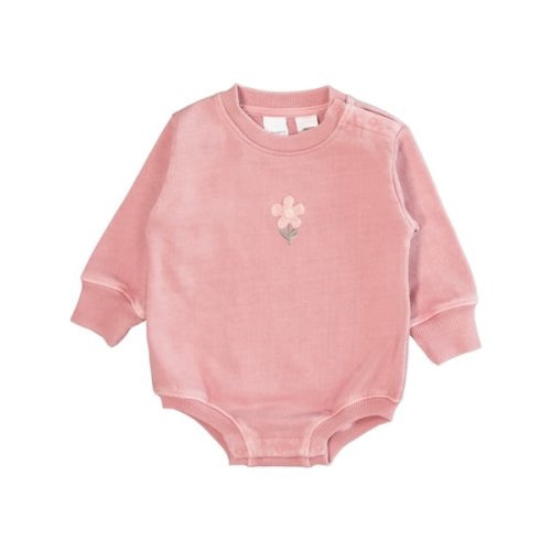 Medium Pink Baby Long Sleeve Fleece Bodysuit | Best&Less™ Online