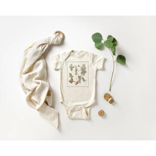 Vintage Pine Tree Bodysuit  Botanical Bodysuit  Infant One - Etsy