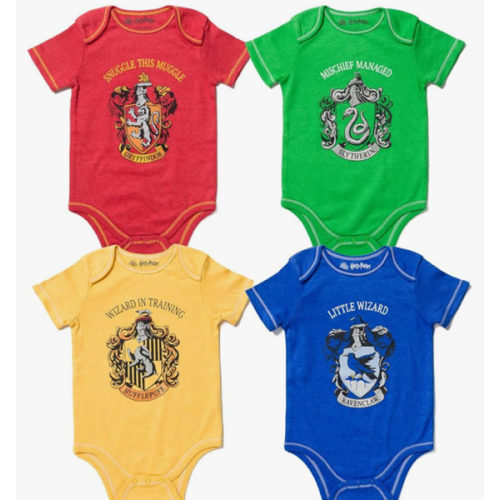 Harry Potter Baby 4 Pack Bodysuits Newborn to Infant