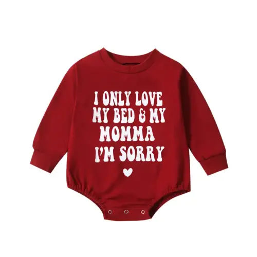 FOCUSNORM Infant Baby Girl Boy Valentines Outfit Crew Neck Letter - TikTok Shop