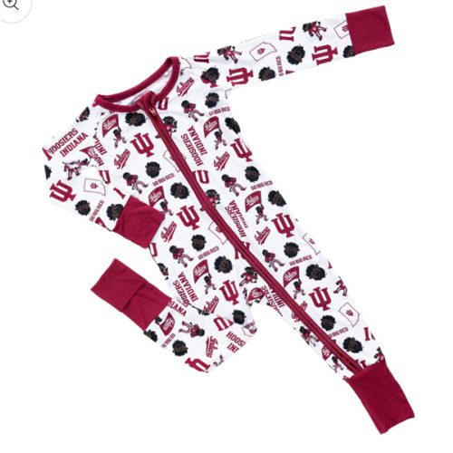 Indiana One-Piece: Cozy Bamboo Zippered Outfit for Fans