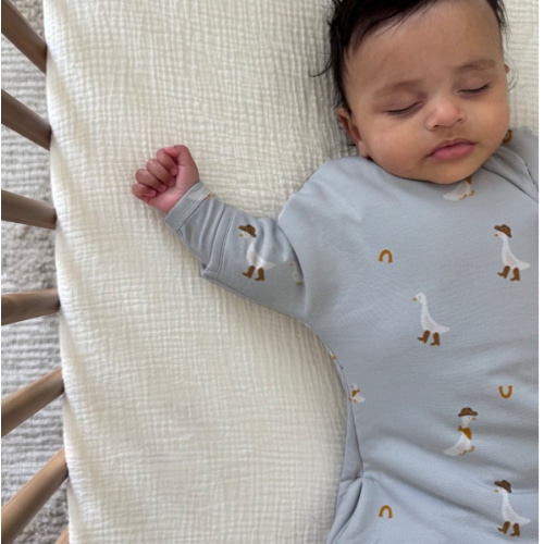 Long Sleeve Transitional Swaddle Sack - Cowboy Goose / 1.0 TOG