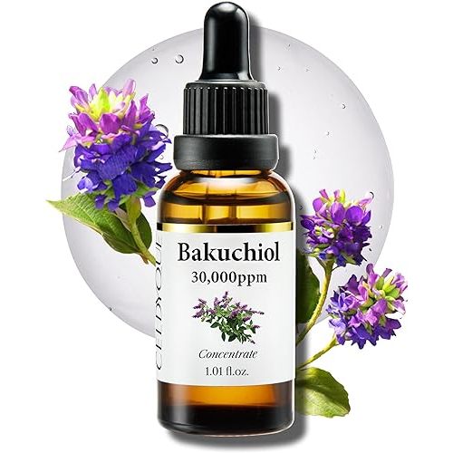 Korean Bakuchiol Concentrate DIY Mix-in Serum 30,000 ppm - High Potency Retinol Alternative | Wrinkle Reduction Skin Firming & Smoothing - Anti-Aging Sensitive Skin Vegan & Cruelty-Free Non-GMO 1 oz